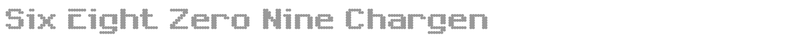 6809 Chargen font preview